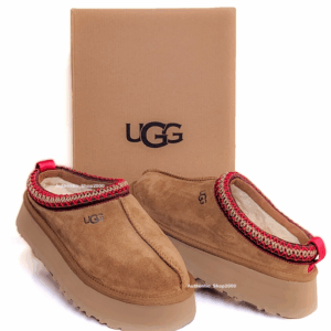 NEW 100% Authentic UGG Brand Women'S Tazz Platform Slipper Shoes Chestnut